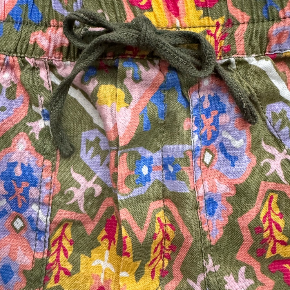 ZARA Multicolor Drawstring Linen Shorts - Picture 2 of 11